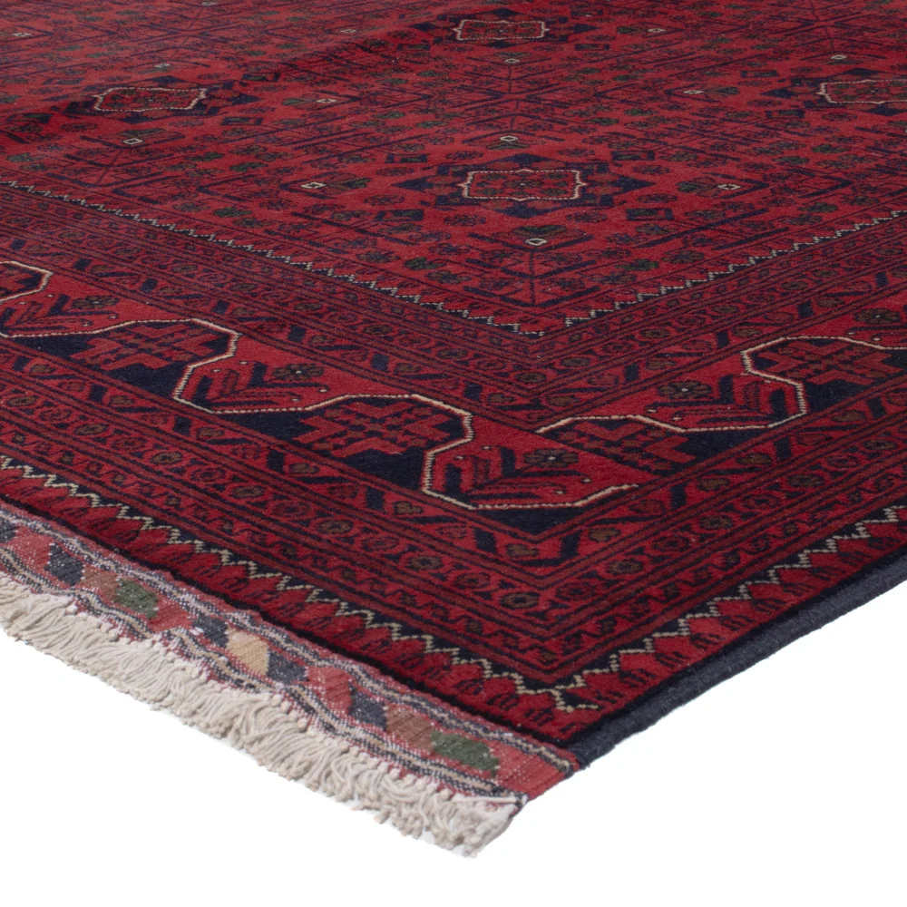 Afghanske tepper - Kunduz - 295 x 198 cm - mørk rød