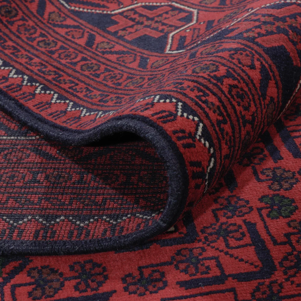Afghanske tepper - Kunduz - 295 x 198 cm - mørk rød