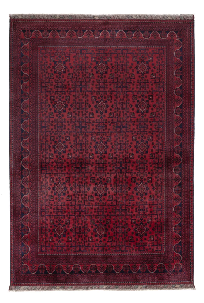 Afghanske tepper - Kunduz - 295 x 200 cm - mørk rød