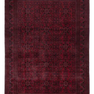 Afghanske tepper - Kunduz - 295 x 201 cm - mørk rød