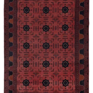 Afghanske tepper - Kunduz - 295 x 204 cm - rød