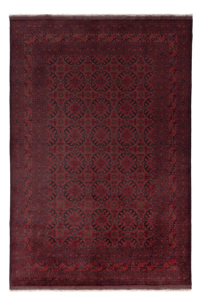 Afghanske tepper - Kunduz - 296 x 200 cm - rød