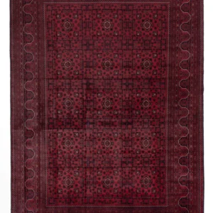 Afghanske tepper - Kunduz - 296 x 207 cm - mørk rød
