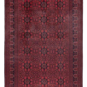 Afghanske tepper - Kunduz - 297 x 194 cm - mørk rød
