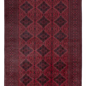 Afghanske tepper - Kunduz - 298 x 200 cm - mørk rød