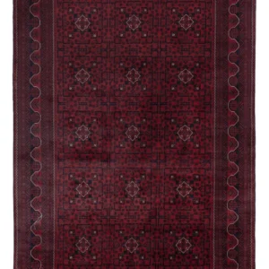 Afghanske tepper - Kunduz - 298 x 201 cm - mørk rød