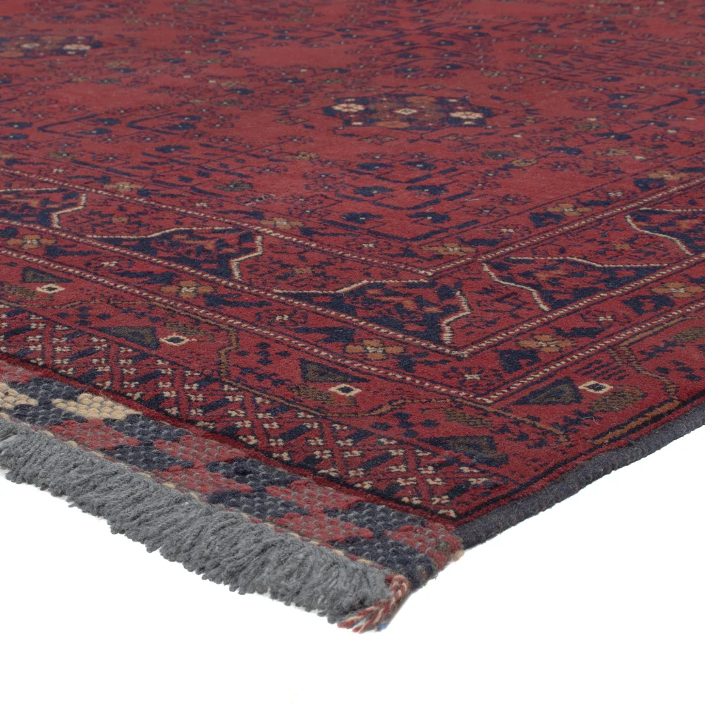 Afghanske tepper - Kunduz - 298 x 202 cm - mørk rød