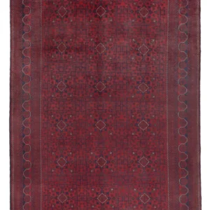 Afghanske tepper - Kunduz - 299 x 197 cm - mørk rød