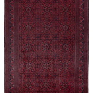 Afghanske tepper - Kunduz - 299 x 197 cm - mørk rød