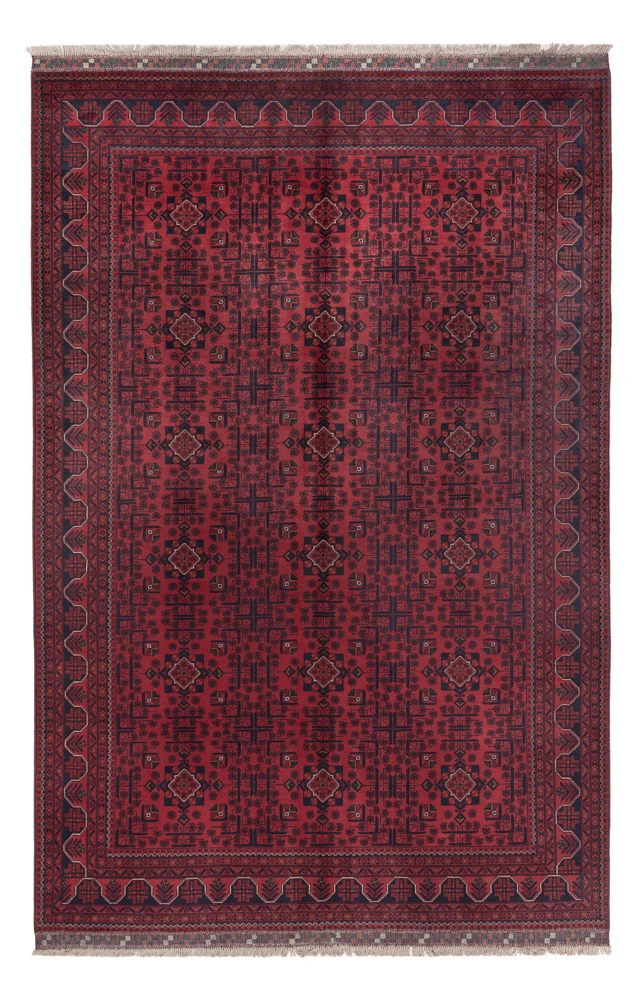 Afghanske tepper - Kunduz - 300 x 198 cm - mørk rød