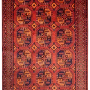 Afghanske tepper - Kunduz - 300 x 199 cm - rød