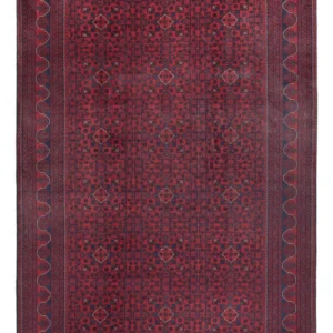 Afghanske tepper - Kunduz - 301 x 200 cm - mørk rød