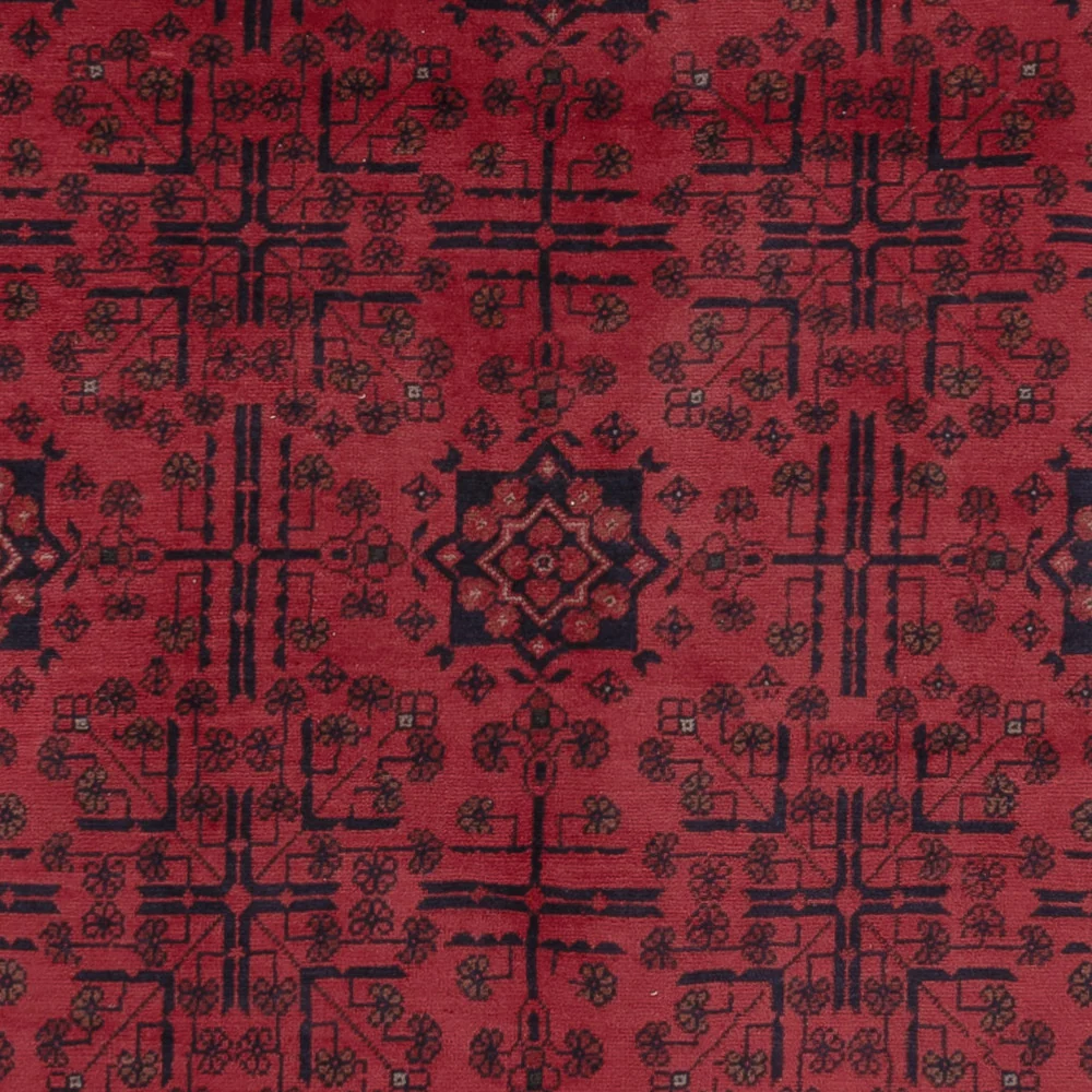 Afghanske tepper - Kunduz - 302 x 200 cm - mørk rød