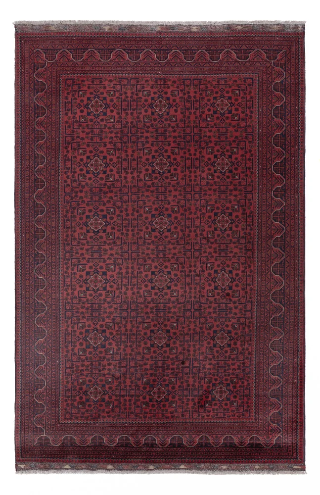 Afghanske tepper - Kunduz - 304 x 200 cm - mørk rød