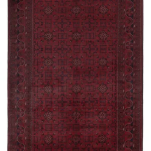 Afghanske tepper - Kunduz - 306 x 196 cm - mørk rød