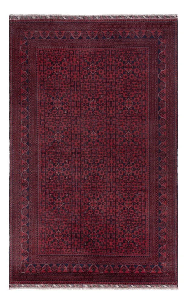 Afghanske tepper - Kunduz - 306 x 200 cm - mørk rød