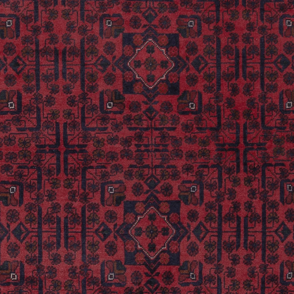 Afghanske tepper - Kunduz - 306 x 200 cm - mørk rød