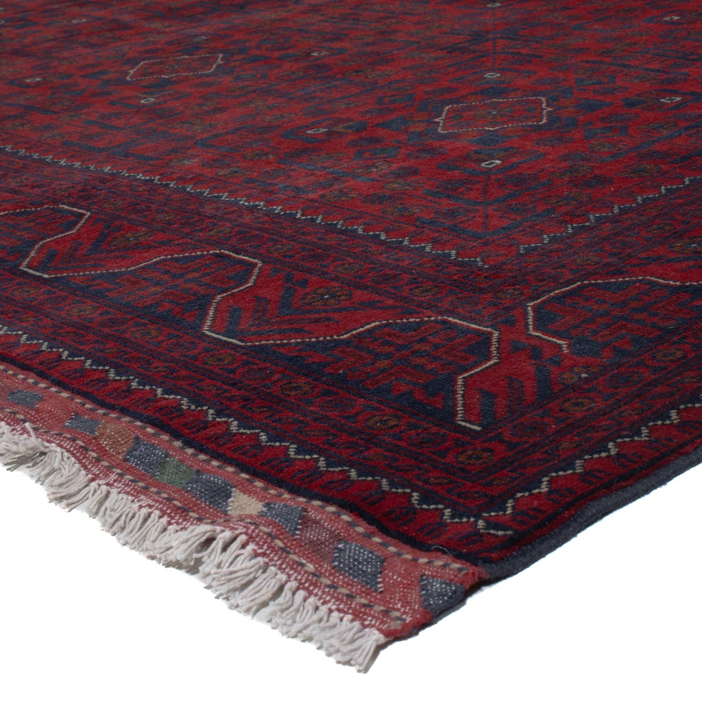 Afghanske tepper - Kunduz - 307 x 197 cm - mørk rød