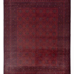 Afghanske tepper - Kunduz - 339 x 252 cm - rød