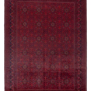 Afghanske tepper - Kunduz - 340 x 248 cm - rød