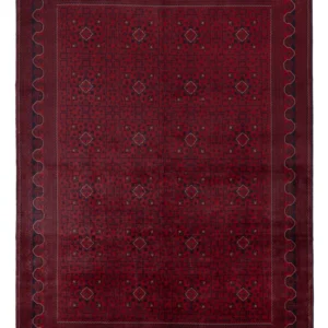 Afghanske tepper - Kunduz - 340 x 250 cm - rød