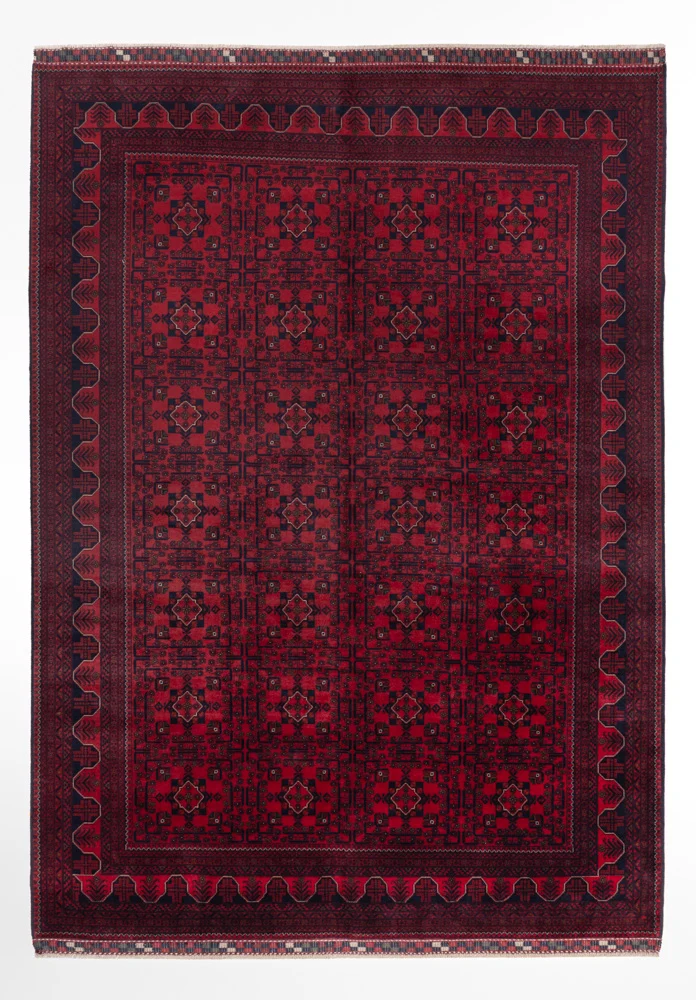 Afghanske tepper - Kunduz - 351 x 247 cm - rød
