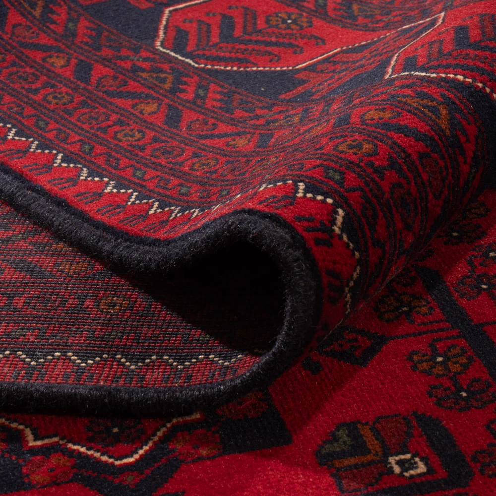 Afghanske tepper - Kunduz - 351 x 247 cm - rød
