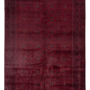 Afghanske tepper - Kunduz - 351 x 249 cm - rød