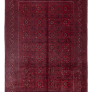 Afghanske tepper - Kunduz - 357 x 249 cm - rød