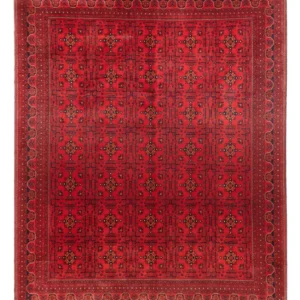 Afghanske tepper - Kunduz - 382 x 309 cm - rød