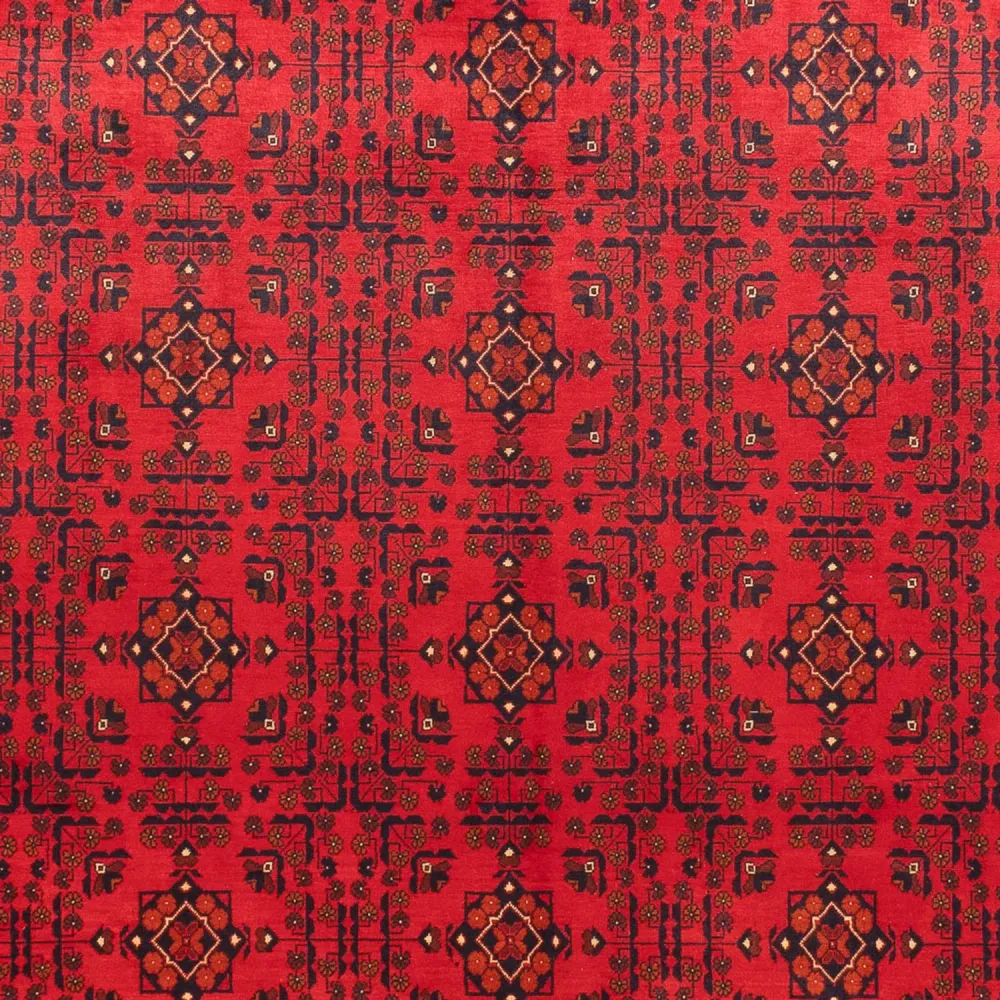 Afghanske tepper - Kunduz - 382 x 309 cm - rød
