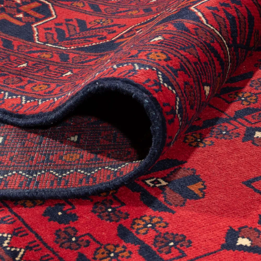 Afghanske tepper - Kunduz - 382 x 309 cm - rød