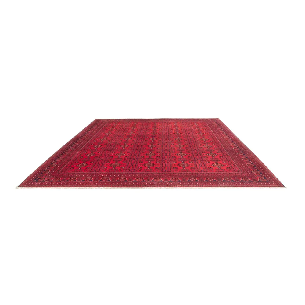 Afghanske tepper - Kunduz - 382 x 309 cm - rød
