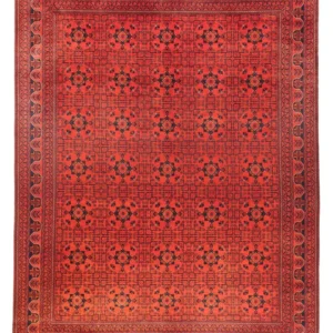 Afghanske tepper - Kunduz - 394 x 299 cm - rød