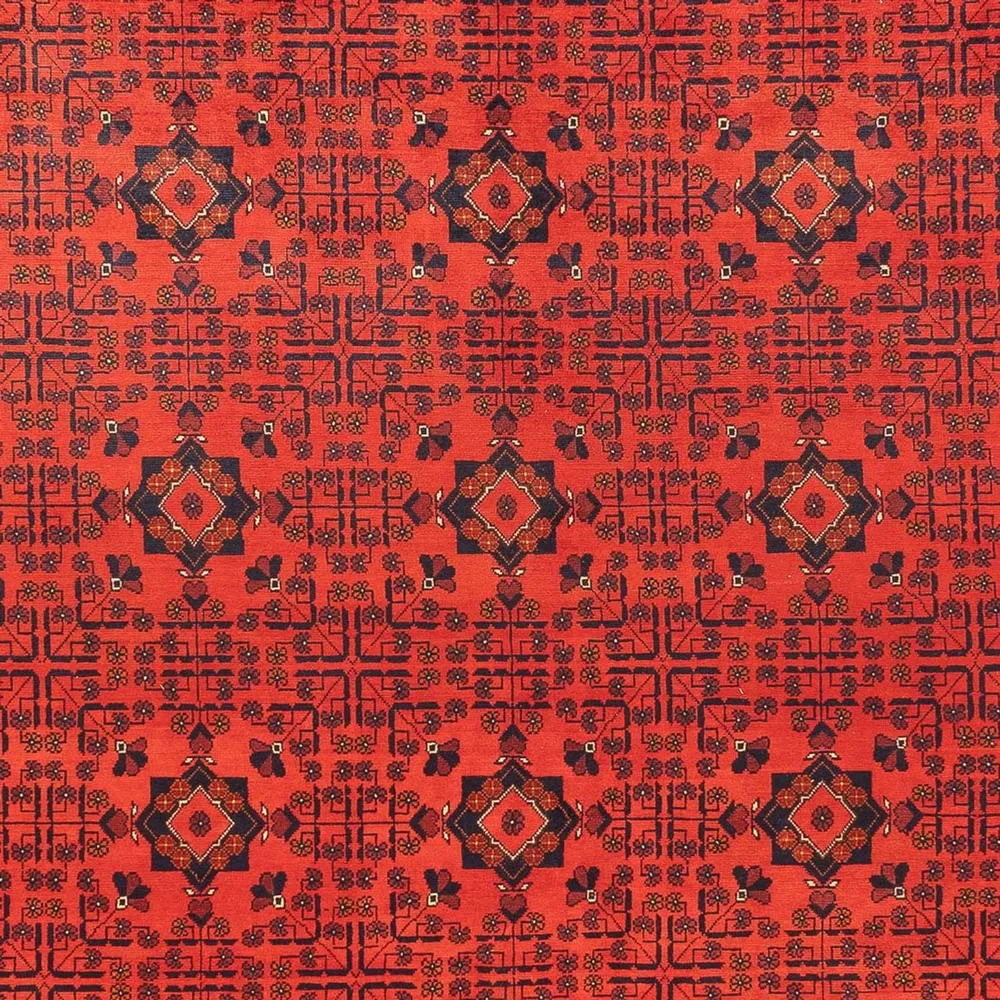 Afghanske tepper - Kunduz - 394 x 299 cm - rød