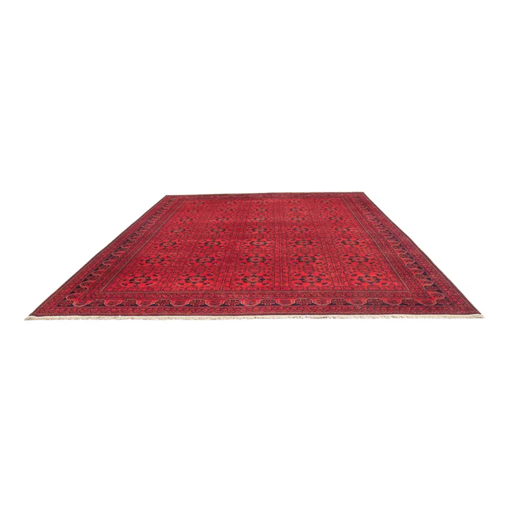 Afghanske tepper - Kunduz - 394 x 299 cm - rød