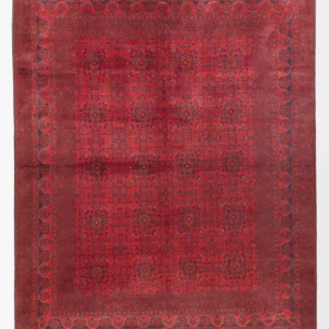 Afghanske tepper - Kunduz - 397 x 313 cm - rød