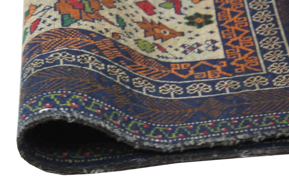Balutsj-teppe - 115 x 80 cm - beige