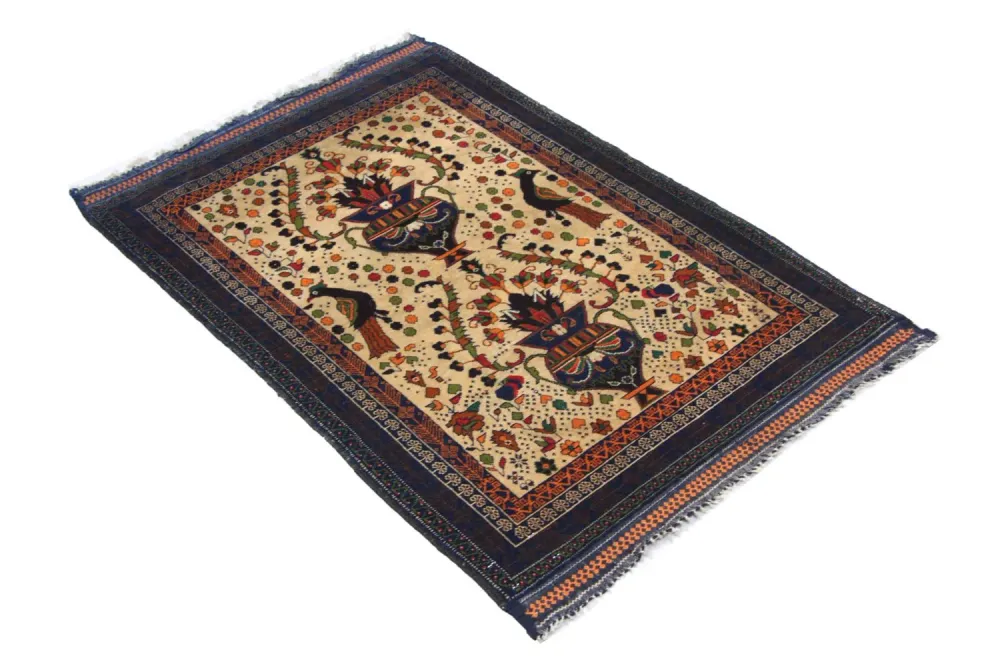 Balutsj-teppe - 115 x 80 cm - beige
