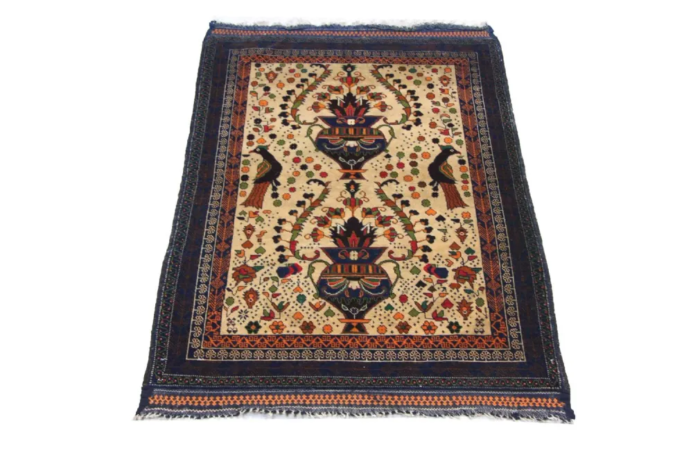 Balutsj-teppe - 115 x 80 cm - beige