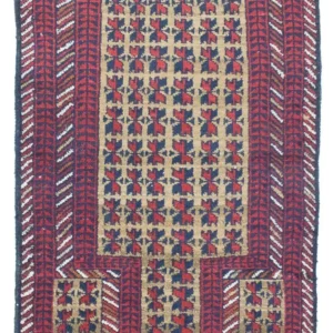 Balutsj-teppe - 117 x 74 cm - rød