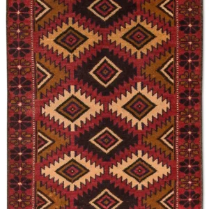 Balutsj-teppe - 118 x 79 cm - rød