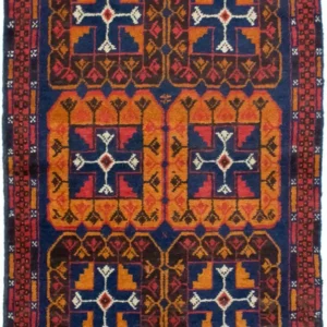 Balutsj-teppe - 120 x 73 cm - blå