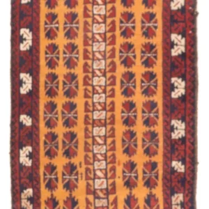 Balutsj-teppe - 123 x 76 cm - flerfarget