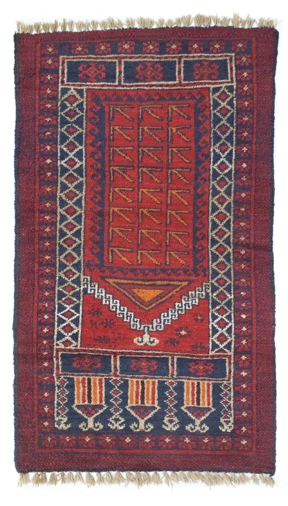 Balutsj-teppe - 125 x 73 cm - brun