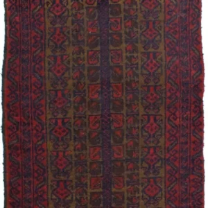 Balutsj-teppe - 126 x 74 cm - rød