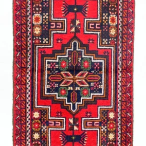 Balutsj-teppe - 126 x 73 cm - rød