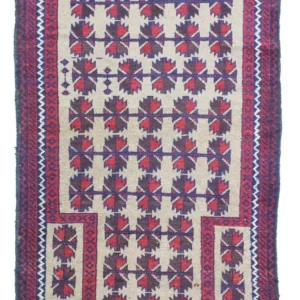Balutsj-teppe - 126 x 80 cm - beige