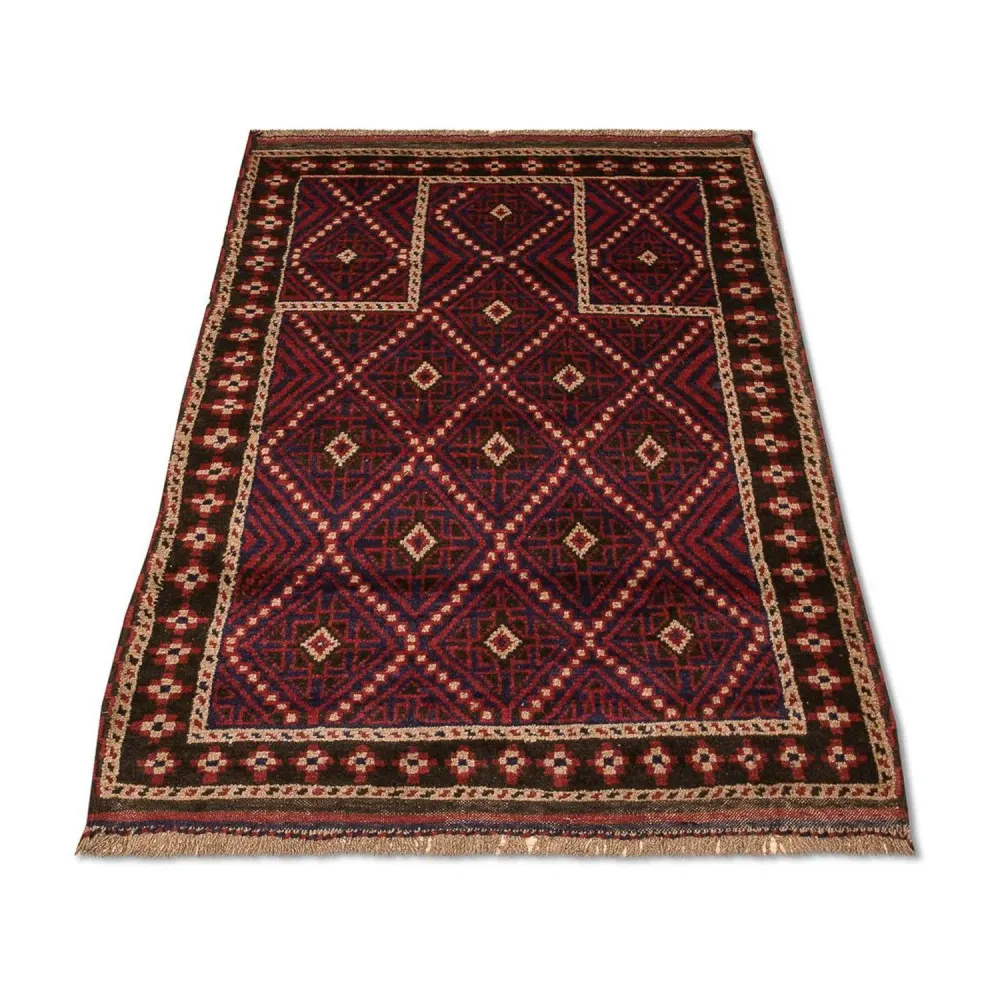 Balutsj-teppe - 127 x 85 cm - flerfarget