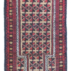 Balutsj-teppe - 129 x 78 cm - blå